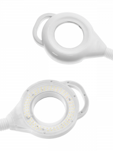 Лампа лупа с подсветкой напольная на колесиках для косметолога Орбита INL87